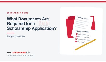 What Documents Are Required for a Scholarship Application?