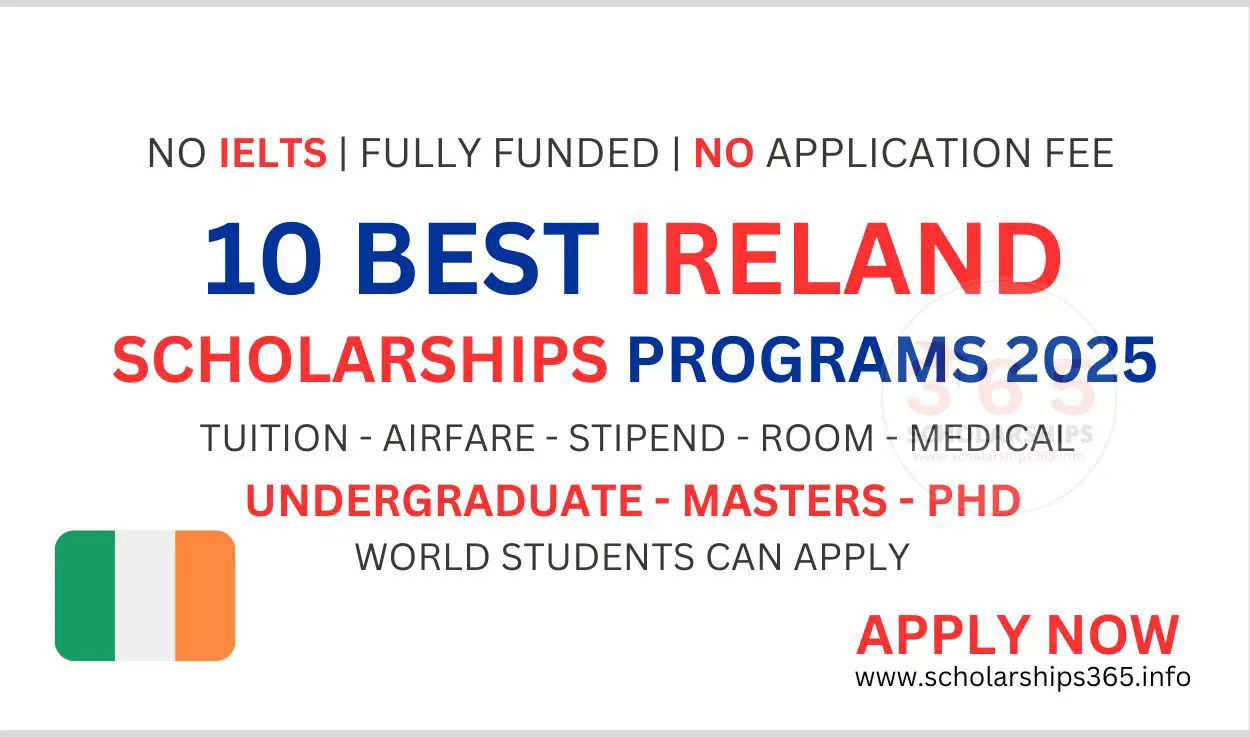 10 Best Ireland Scholarships 2025 in Europe  | Study in Ireland 2025