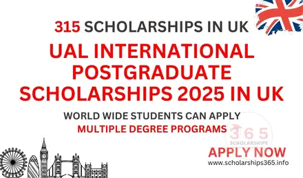 315 UAL International Postgraduate Scholarship 2025 in UK