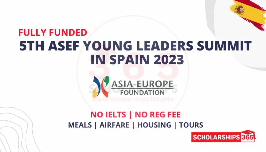 5th ASEF Young Leaders Summit in Spain 2023 | Fully Funded