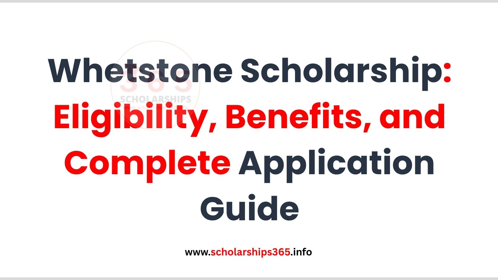 Whetstone Scholarship in Ohio[Complete Application Guide]