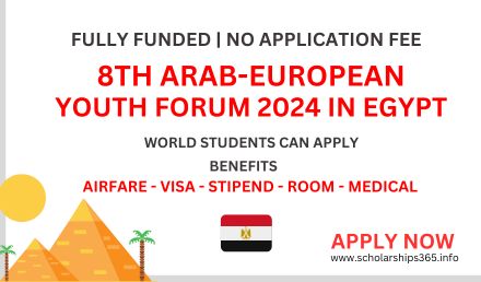 8th Arab-European Youth Forum 2024 in Egypt [Fully Funded]