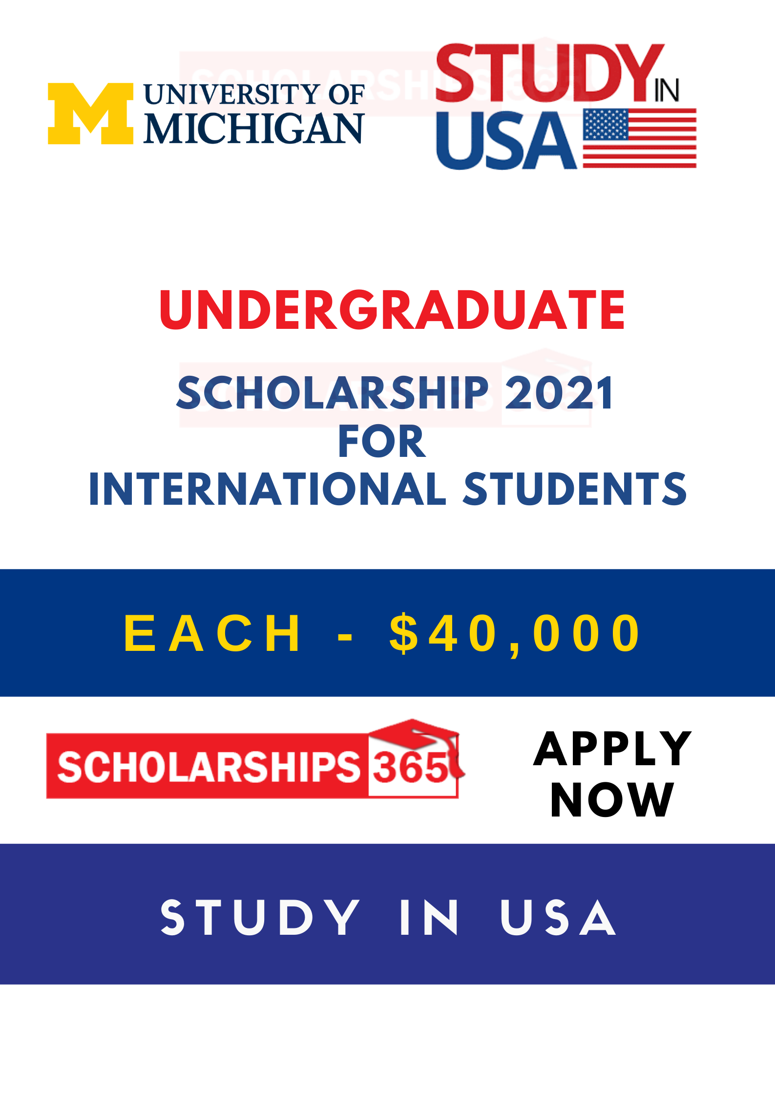 University Of Michigan Usa Undergraduate Scholarships 2021