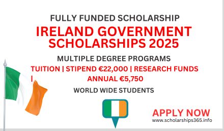 Ireland Government Scholarships 2025-2026 | Fully Funded