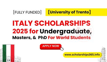 Italy Scholarships University of Trento 2025 | Fully Funded