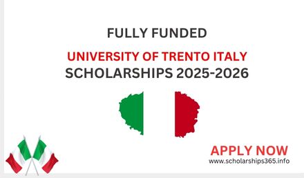 Italy University of Trento Scholarships 2025 | Fully Funded