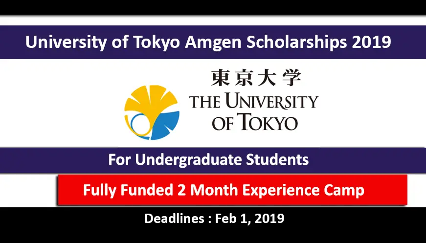 University of Tokyo Scholars Program 2019 for Undergraduate Studies