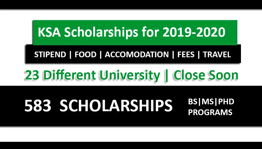 The Kingdom of Saudi Arabia Scholarships 2019-2020