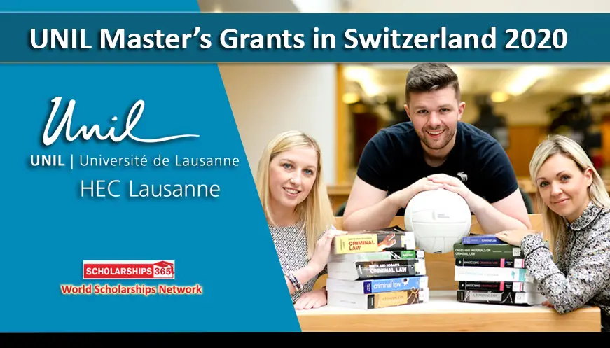 UNIL Master’s Grants 2020 in Switzerland for Foreign Student Funded