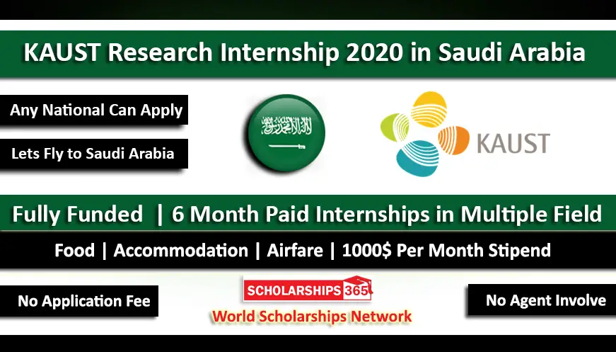 Kaust Vsrp Internship Program 2020 In Saudi Arabia Fully Funded