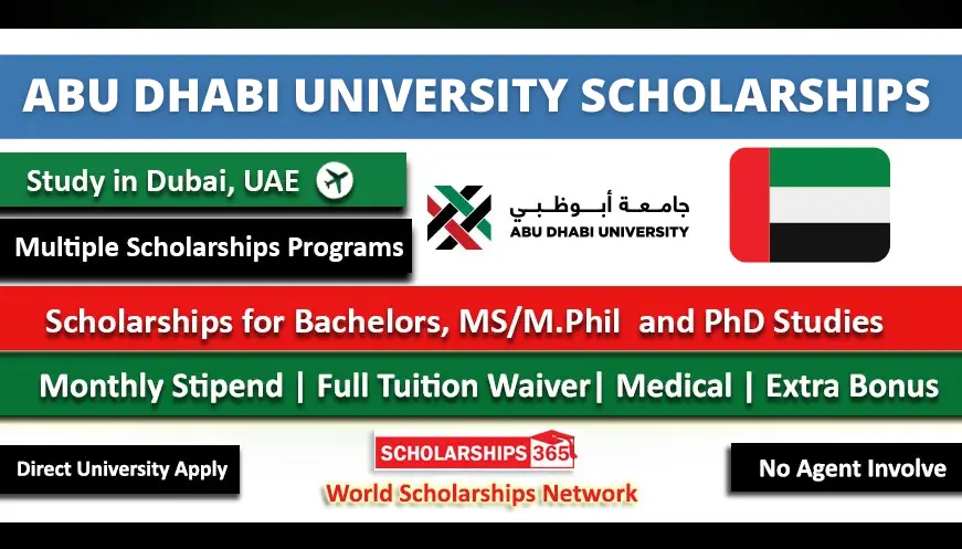 Abu Dhabi University Scholarship 2023 - Fully Funded