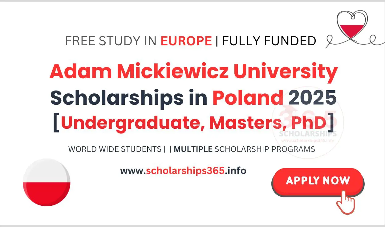 Adam Mickiewicz University Scholarships 2025 in Poland | Fully Funded