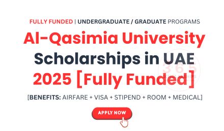 Al-Qasimia University Scholarships in UAE 2025, Fully Funded
