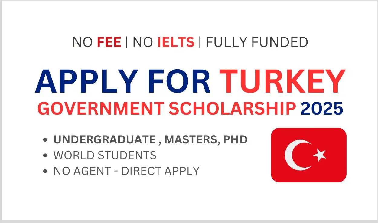 Apply for Turkey Government Scholarship 2025 [Fully Funded Scholarships]