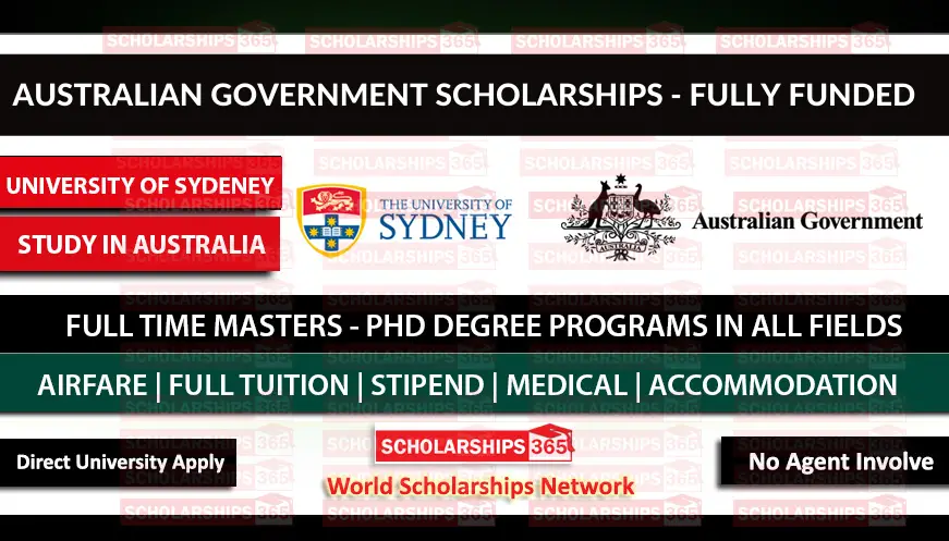 Australian Government Scholarships 2022 - University of Sydney