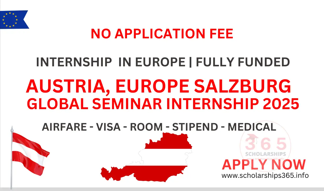 Austria, Europe Salzburg Global Seminar Internship 2025 [Fully Funded]