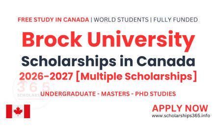 Brock University Canada Scholarships 2026 [Fully Funded]