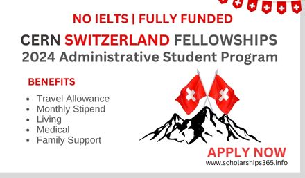 CERN Administrative Student Fellowship 2024 in Switzerland