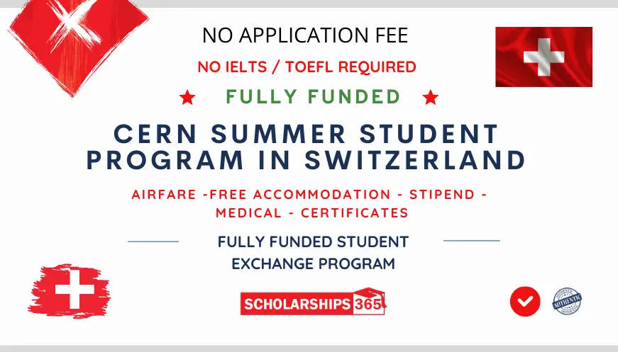 Cern Summer Student Program 2023 in Switzerland | Fully Funded