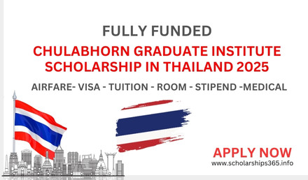Chulabhorn Graduate Institute Scholarship 2025, Fully Funded
