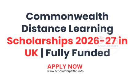 Commonwealth Distance Learning Scholarships 2026-27 in UK