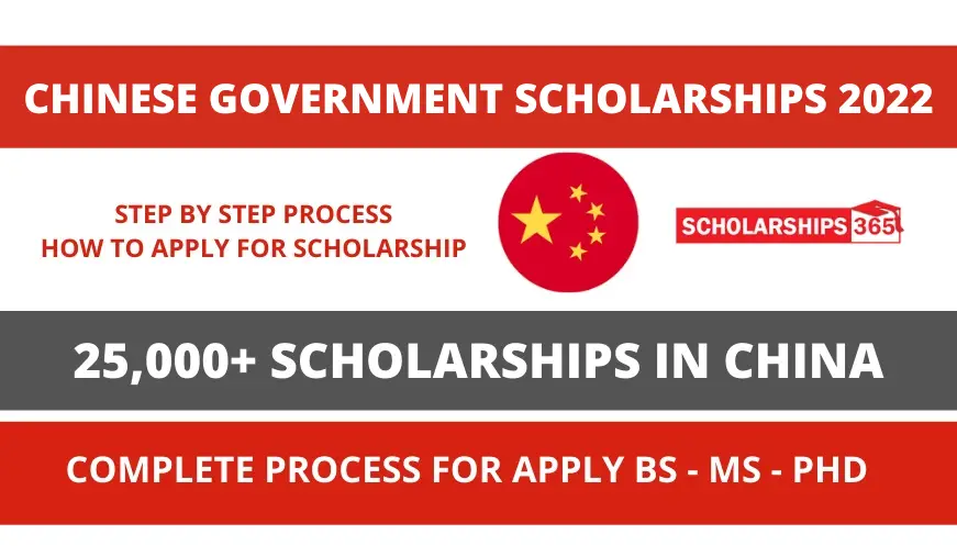 CSC - Chinese Government Scholarship Process 2022 - Study In China