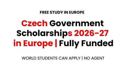 Czech Government Scholarships 2026 in Europe | Fully Funded