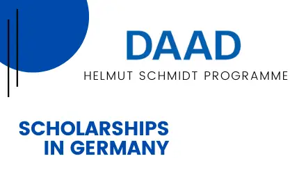 DAAD Helmut Schmidt Scholarships Program 2024 in Germany