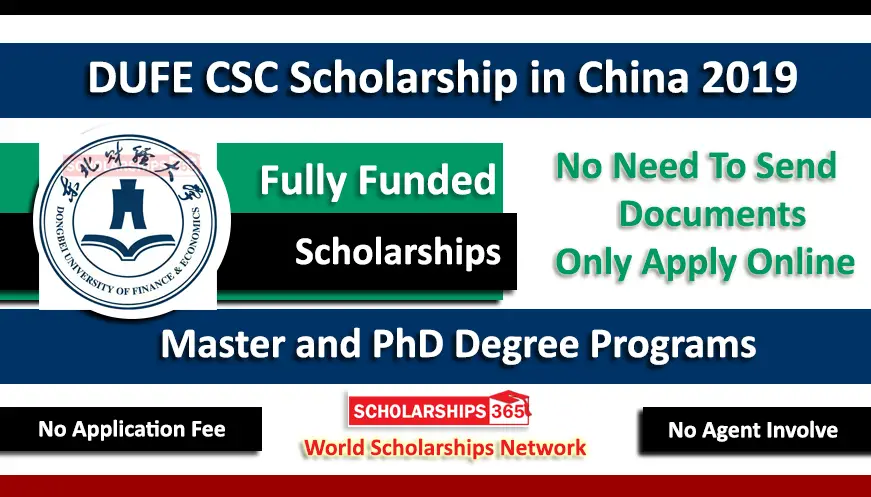 DUFE CSC Scholarships in China 2019 - Fully Funded Chinese Government Scholarship 2019