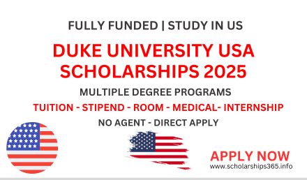 Duke University USA Scholarship 2025-2026 Fully Funded