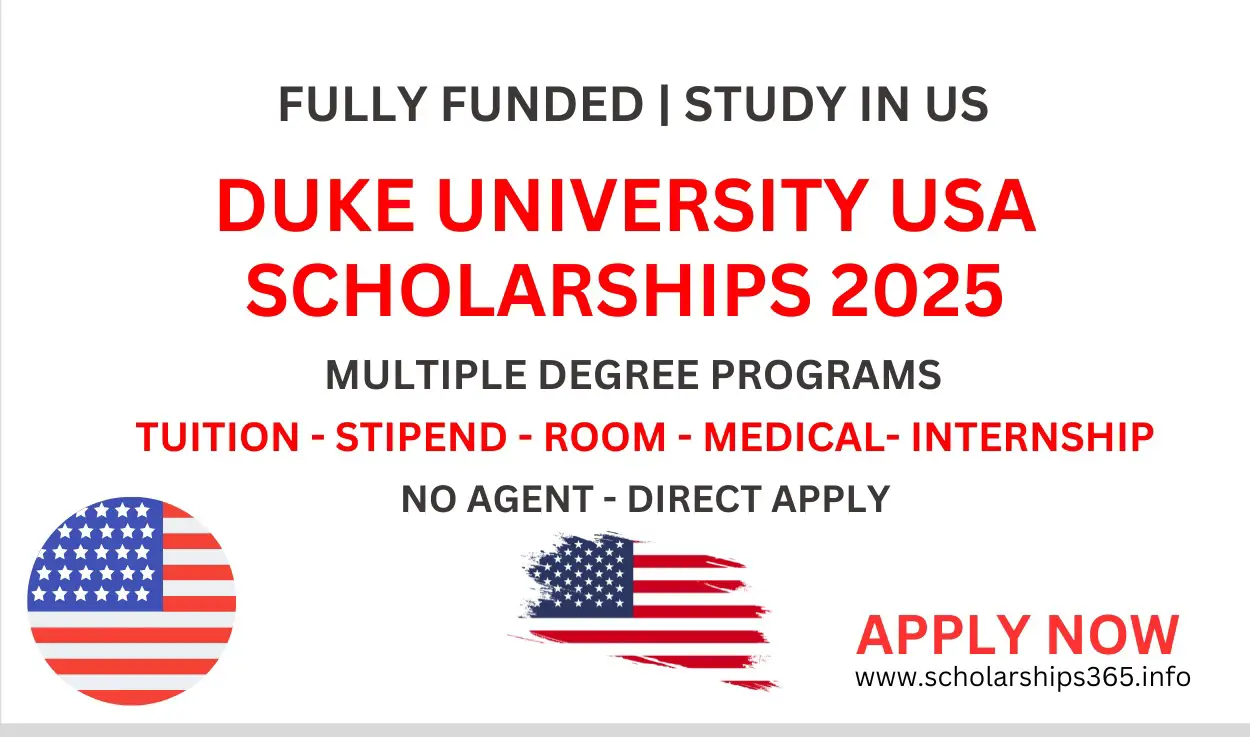 Duke University USA Scholarship 2025 [Fully Funded Scholarships Program]