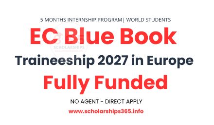 EC Blue Book Traineeship 2027 in Europe | Fully Funded 
