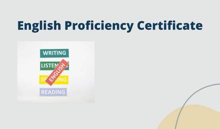 English Proficiency Certificate for Scholarships with Sample