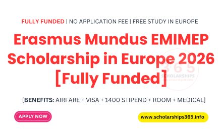 Erasmus Mundus EMIMEP Scholarship Europe 2026 Fully Funded