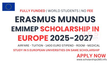 Erasmus Mundus EMIMEP Scholarship Europe 2025 Fully Funded