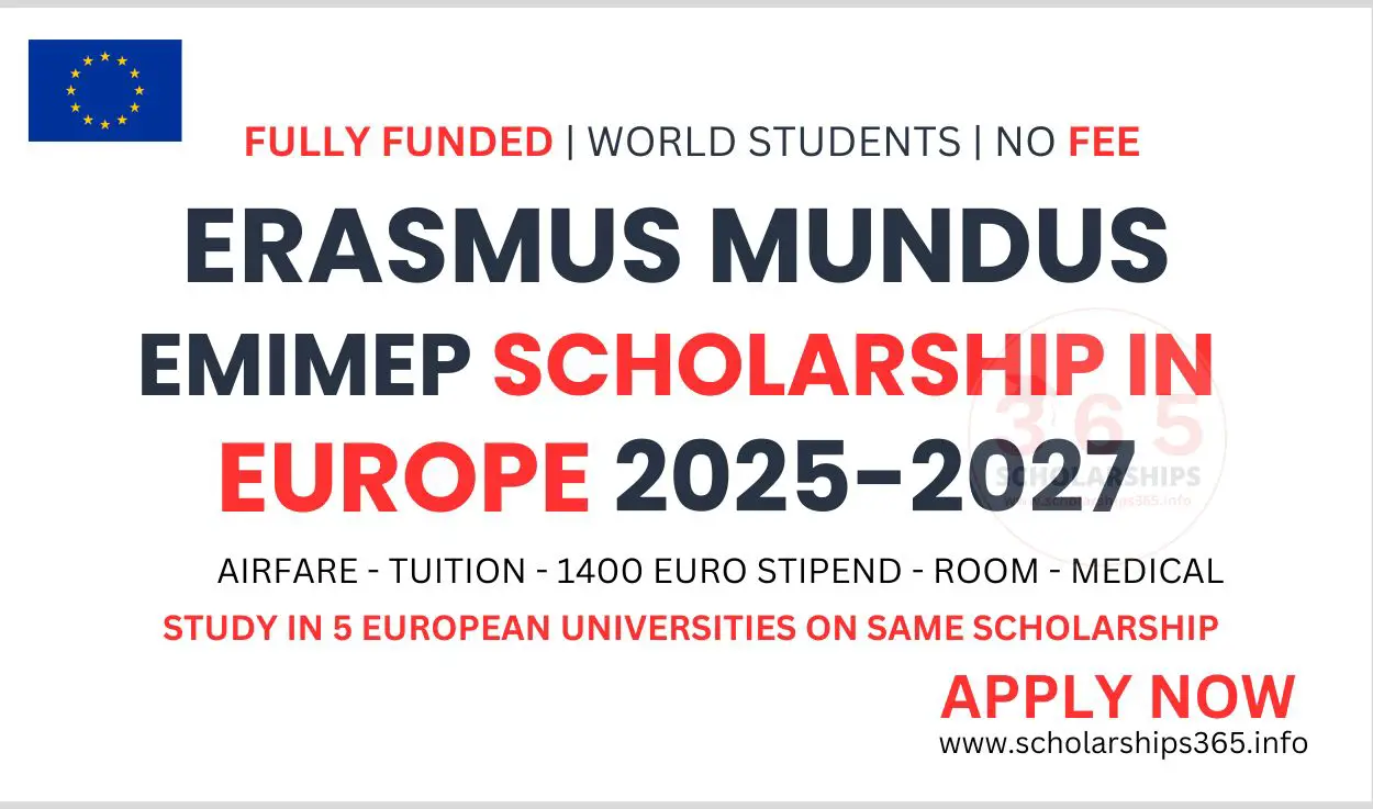 Erasmus Mundus EMIMEP Scholarship in Europe 2025 [Fully Funded]