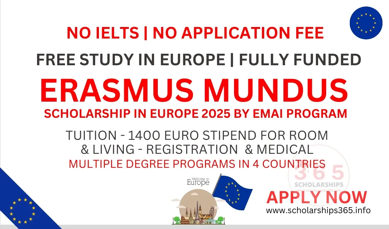 Erasmus Mundus Scholarship in Europe 2025 EMAI Program [Fully Fudned]