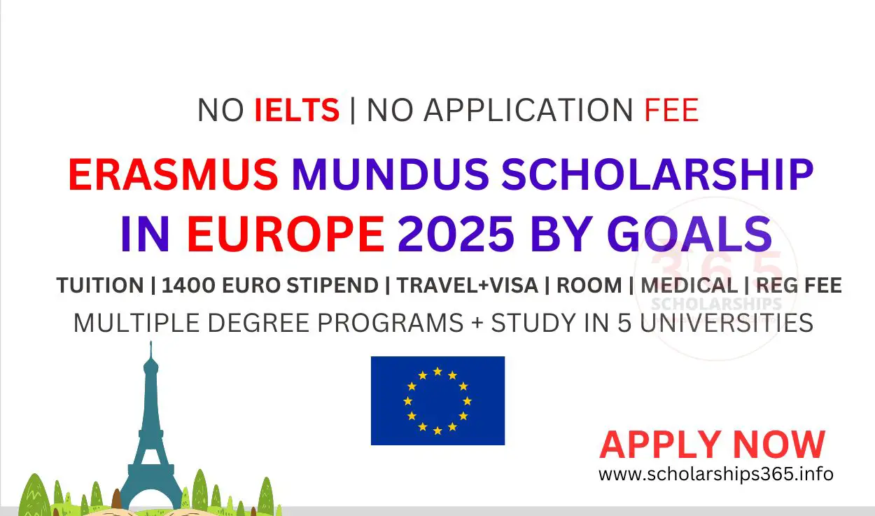 Erasmus Mundus Scholarship in Europe 2025 GOALS Program [Fully Fudned]