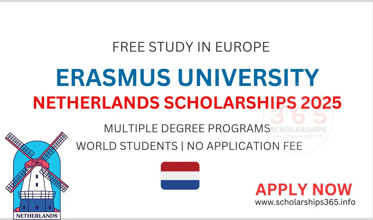 Erasmus University Netherlands Scholarship 2025 | [Free Study in Europe]