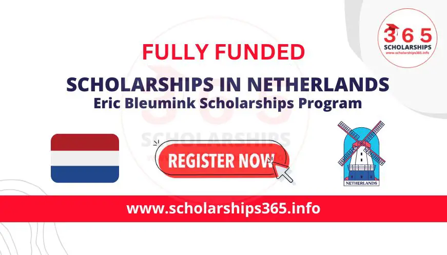 Eric Bleumink Scholarship in Netherlands 2024-2025 | Fully Funded