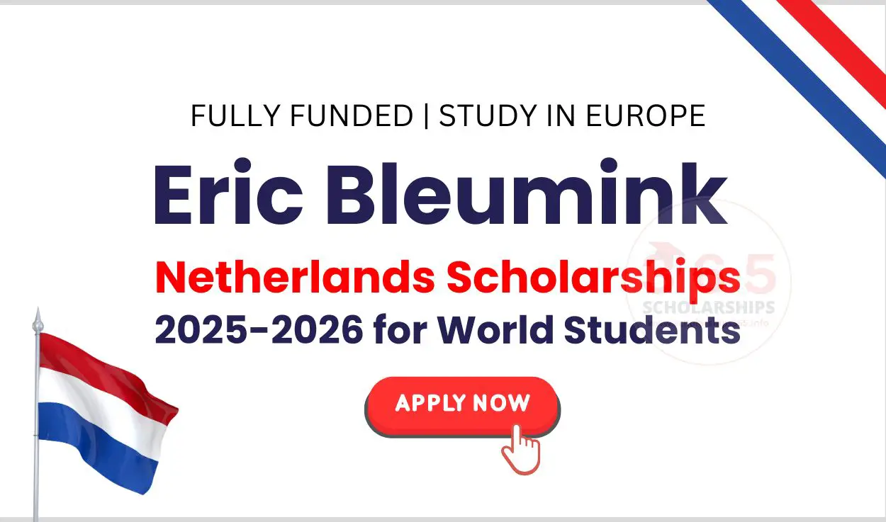 Eric Bleumink Netherlands Scholarship 2025-2026 | Fully Funded Scholarships