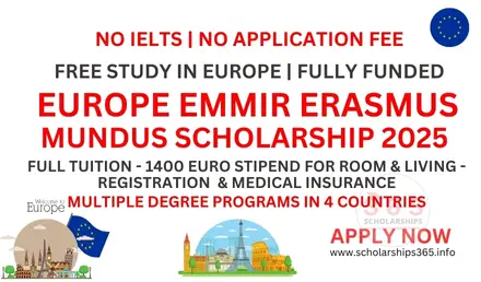 Europe EMMIR Erasmus Mundus Scholarship 2025 Fully Funded