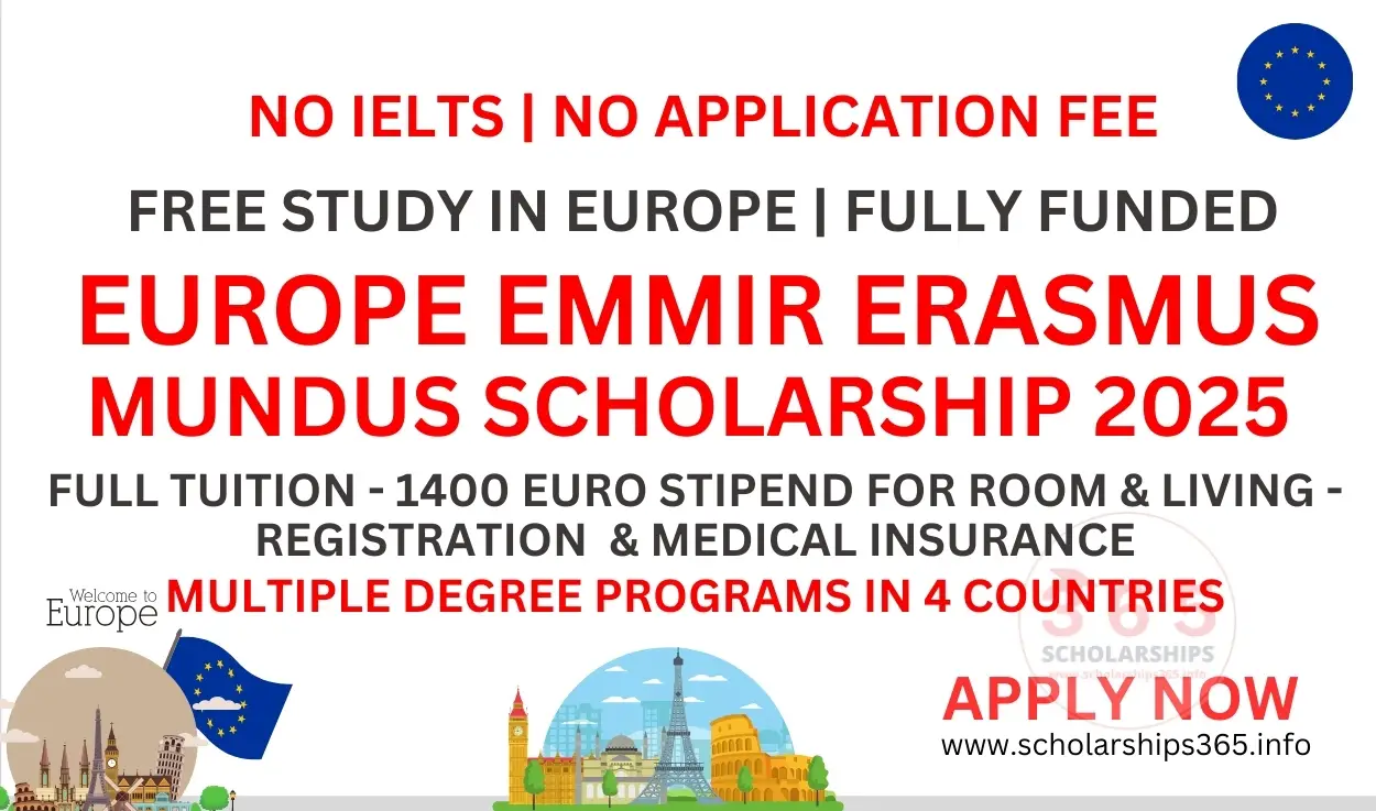 Europe EMMIR Erasmus Mundus Scholarship 2025-2027 [Fully Funded]