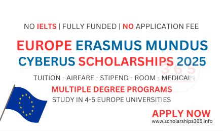 Erasmus Mundus CYBERUS, Europe Scholarship 2025 Fully Funded