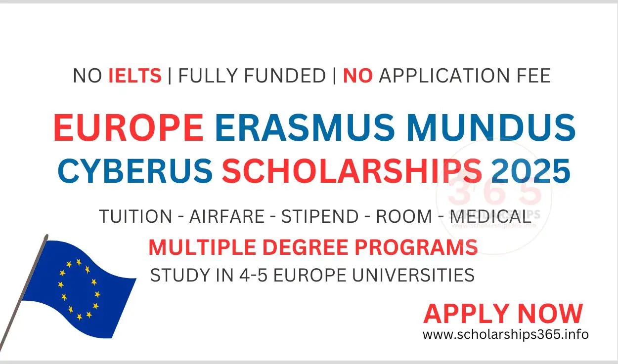 Europe Erasmus Mundus CYBERUS Scholarship 2025 [Fully Funded]