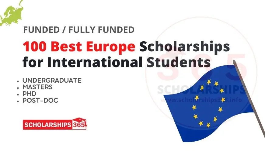 100 Best Europe Universities with Scholarships for international students