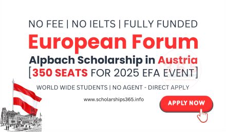 European Forum Alpbach Scholarship 2025 [Fully Funded]