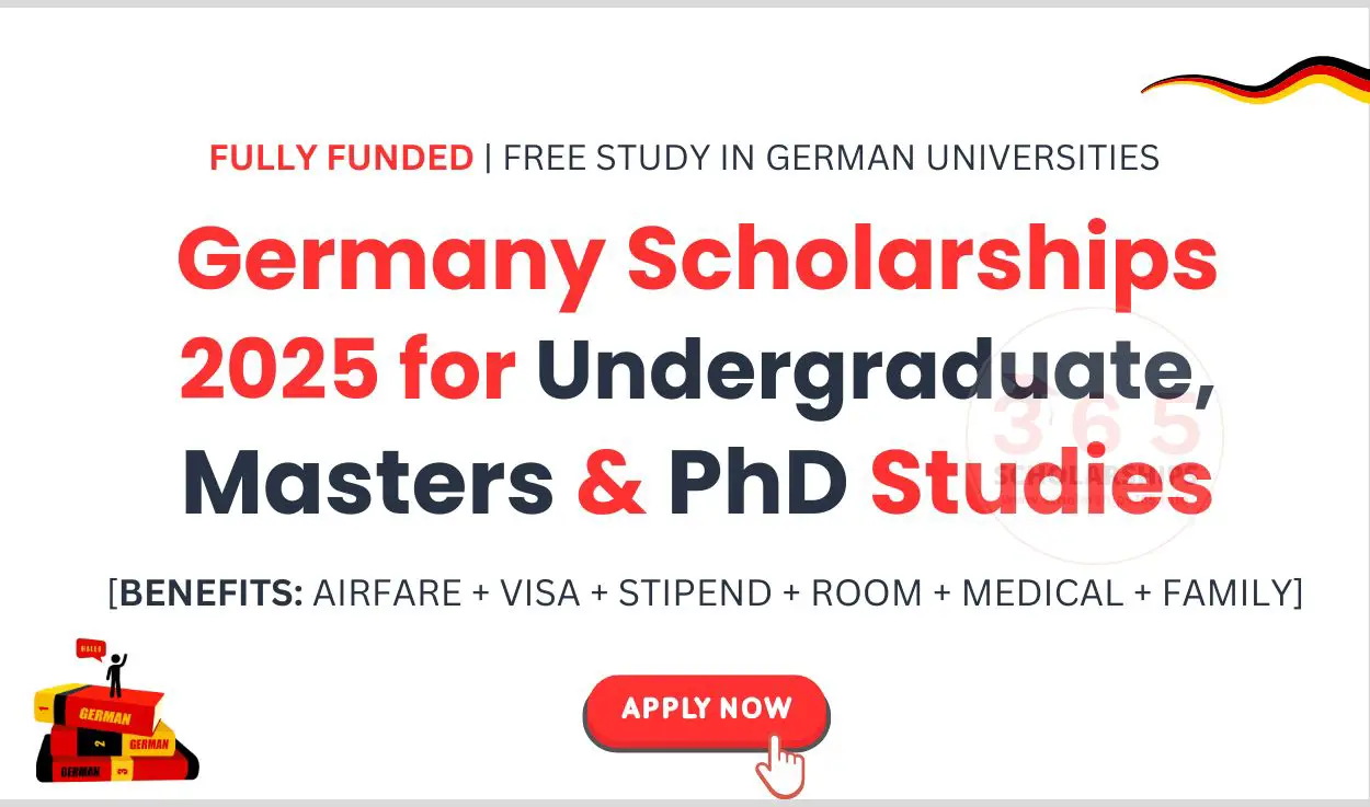 Germany Scholarships 2025 for Undergraduate, Masters & PhD