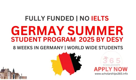 Germany Summer Student Program 2025 by Desy [Fully Funded]