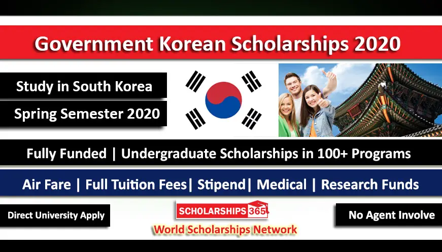 Korean Government Scholarship 2020 For International Students - Fully Funded